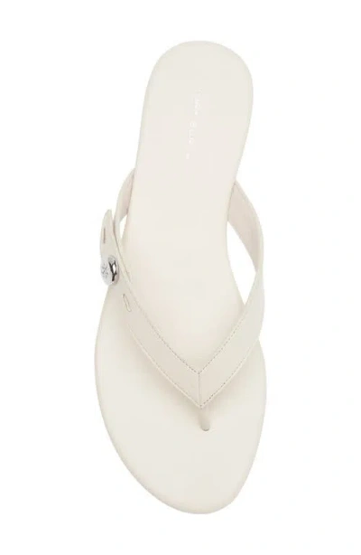 Tory Burch Romy Leather Thong Sandal In White