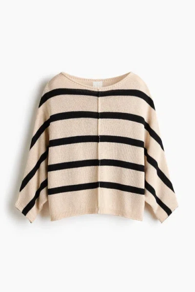 H&m Batwing-sleeved Jumper In Multi