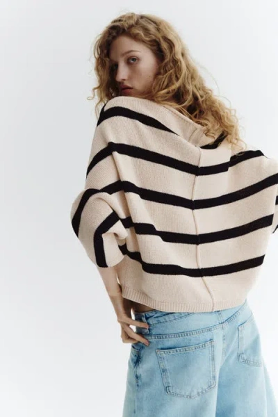 H&m Batwing-sleeved Jumper In Multi