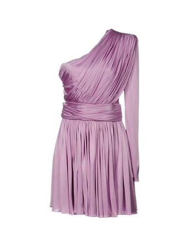 Fausto Puglisi Short Dresses In Purple