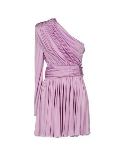 Shop Fausto Puglisi Short Dresses In Light Purple