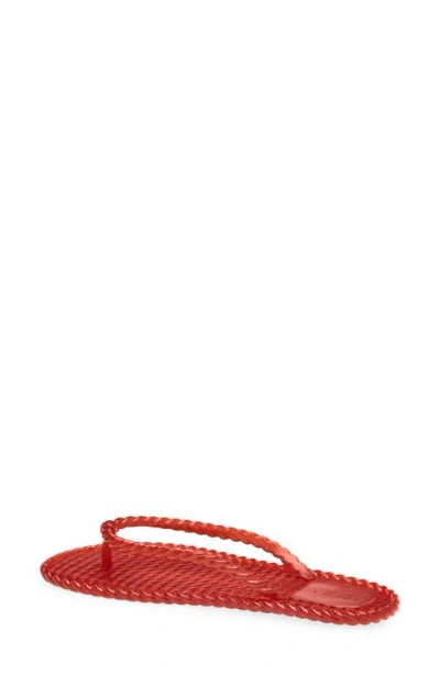 Brizza Jelly Flip Flop In Red