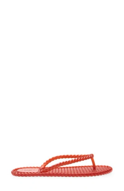 Brizza Jelly Flip Flop In Red