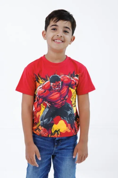 Marvel Cosplay Short Sleeve T-shirt In Red