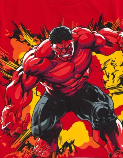 Marvel Cosplay Short Sleeve T-shirt In Red