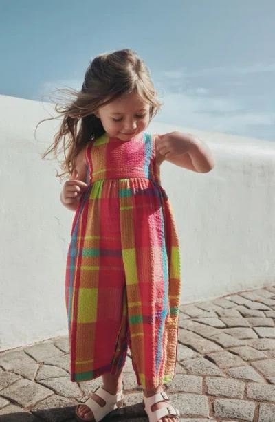 Next Kids' Rainbow Check Jumpsuit In Multi