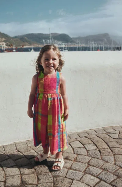 Next Kids' Rainbow Check Jumpsuit In Multi