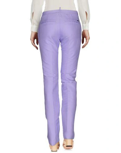 Shop Dsquared2 Casual Pants In Lilac