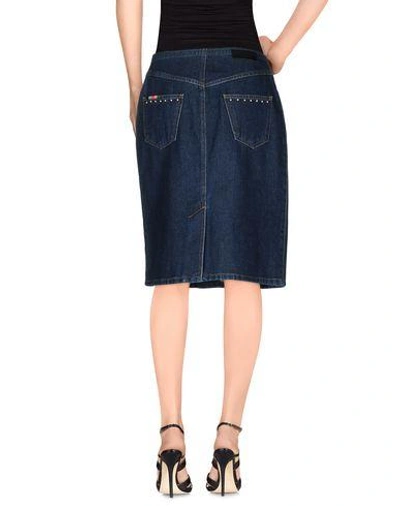 Shop Sonia Rykiel Denim Skirt In Blue