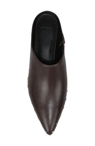 Vince August Studded Leather Mule In Multi