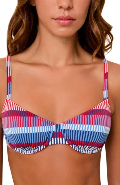 Solid & Striped The Eva Underwire Bikini Top In Multi