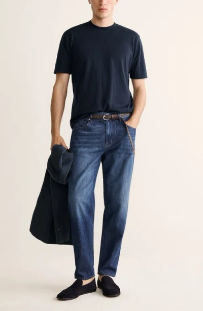 Mango Regular Fit Jeans In Blue
