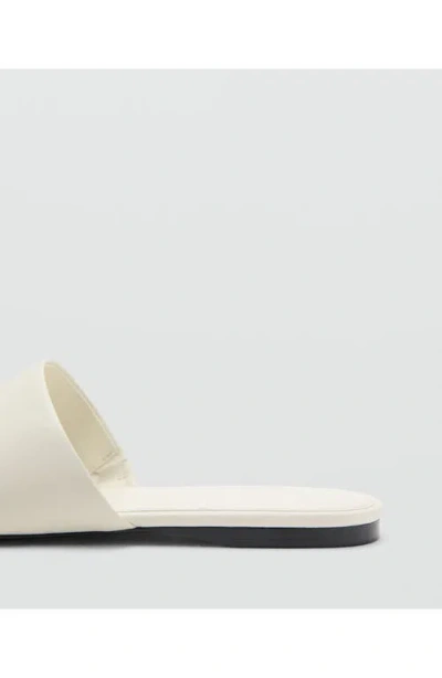 Mango Slide Sandal In White
