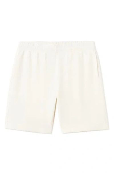 Mango Slim Fit Cotton Waffle Pull-on Shorts In Neutral