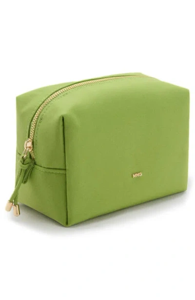Mango Nylon Cosmetics Case In Green