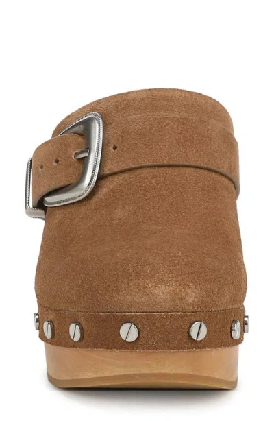 Veronica Beard Larken Suede Platform Clogs In Brown