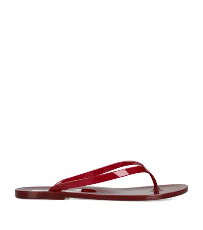 Christopher Esber Jo Pvc Flip Flop Sandals In Red