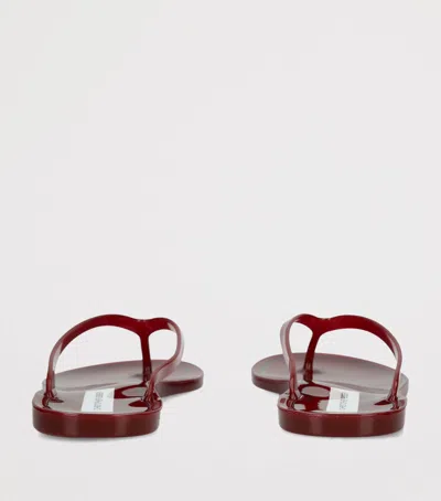 Christopher Esber Jo Pvc Flip Flop Sandals In Red