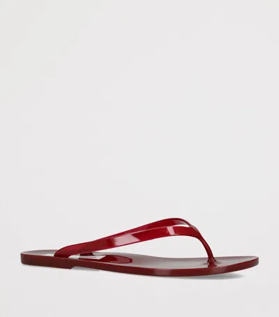 Christopher Esber Jo Pvc Flip Flop Sandals In Red