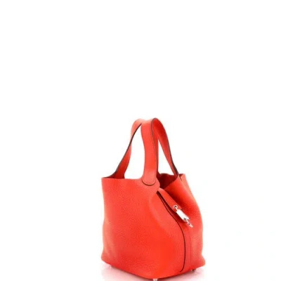 Pre-owned Hermes  Hermes Picotin Lock Bag Clemence Pm In Pattern