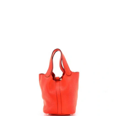 Pre-owned Hermes  Hermes Picotin Lock Bag Clemence Pm In Pattern