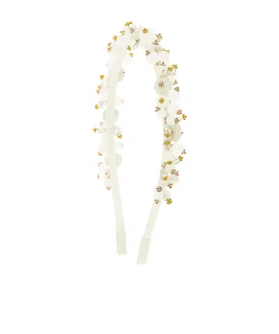 Monnalisa Beaded Hair Accessory In Pattern