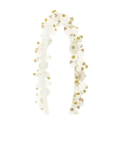 Monnalisa Beaded Hair Accessory In Pattern