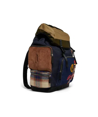 Dsquared2 Backpack With Decorative Patches And Multiple Pockets In Black