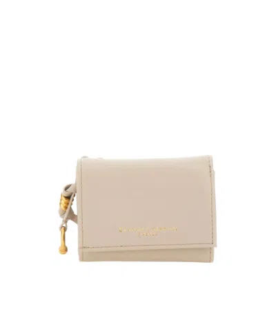 Gianni Chiarini Compact Zip Wallet In Neutral