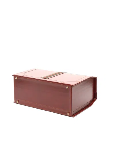 Gucci Web Hard Side Briefcase In Burgundy