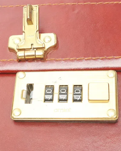 Gucci Web Hard Side Briefcase In Burgundy