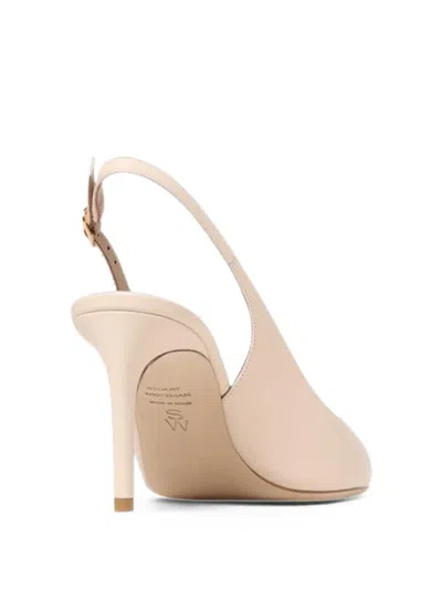 Stuart Weitzman Stuart Power Pointed-toe Slingback Pumps In Multi