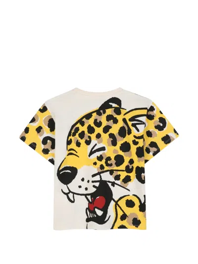 Kenzo Leopard-print T-shirt In Multi