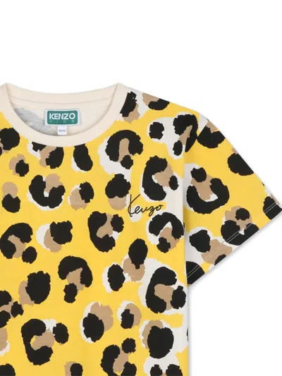 Kenzo Leopard-print T-shirt In Multi