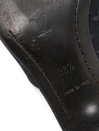Pre-owned Louis Vuitton 2000s Monogram Canvas Mules In Black