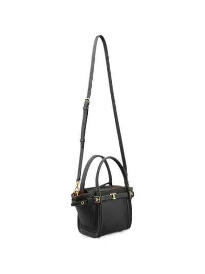 Tod's T Timeless Pebbled Leather Backpack In Black
