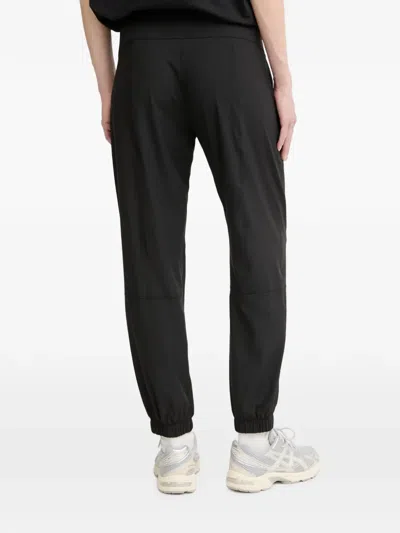 Dkny Logo-waistband Elasticated-cuff Track Pants In Black