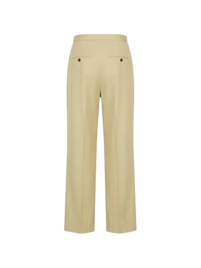 Rohe Drawstring Virgin-wool Trousers In Brown