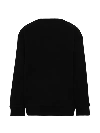 Fendi Logo-print Spray-effect Sweater In Black