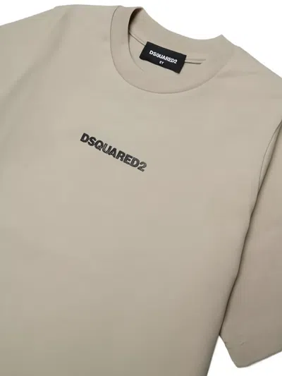 Dsquared2 Logo T-shirt In Neutral