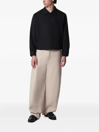 Needles Collared Jacket Sx231pl Front Pockets In Black
