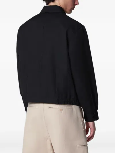 Needles Collared Jacket Sx231pl Front Pockets In Black