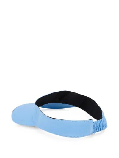 Alberta Ferretti Logo-plaque Adjustable Visor In Blue