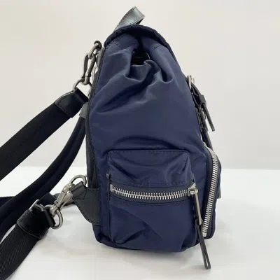 Pre-owned Burberry Navy Backpack () In Blue