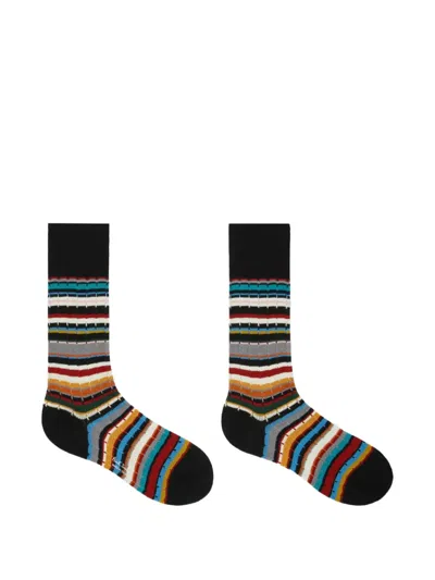 Paul Smith Stripes Socks In Multi