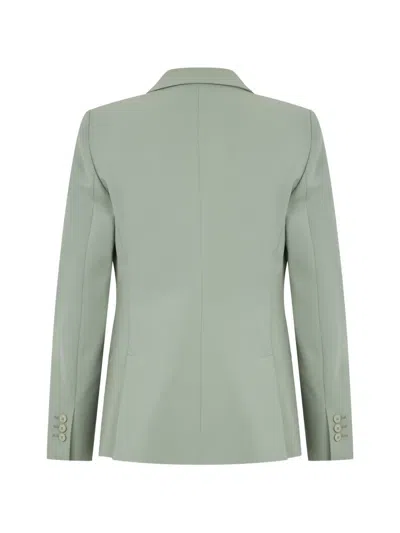 Alberta Ferretti Single-breasted Flap-pocket Blazer In Green