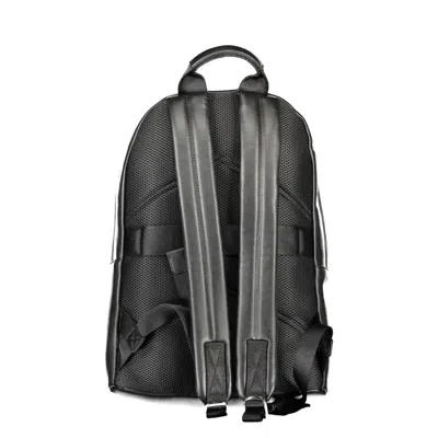 Calvin Klein Black Polyester Men Men's Backpack In Black