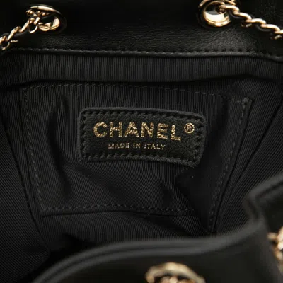 Pre-owned Chanel Matelasse Black Leather Backpack ()