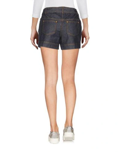 Shop Boutique Moschino Denim Shorts In Lead
