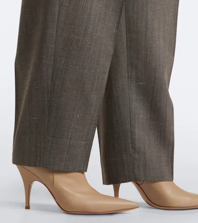 Gianvito Rossi Sofia 95 Leather Ankle Boots In Multi